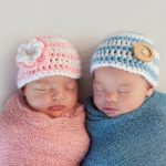 Newborn girl and boy